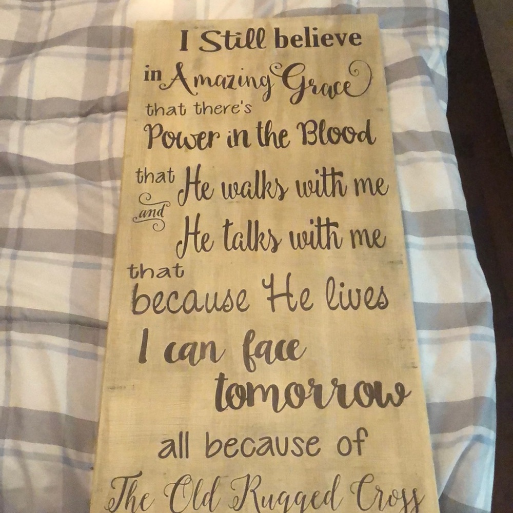 Christian Wooden Sign